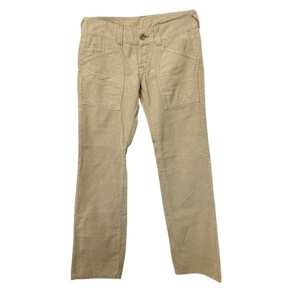 Replay women's sz. 28 button fly 6 pocket long cotton corduroy pants 28x35 29x35